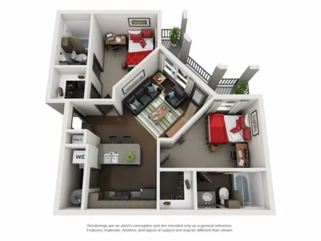 The Crimson, Tuscaloosa – Room in a 2 Bedroom 2 Bathroom | B2 Delux