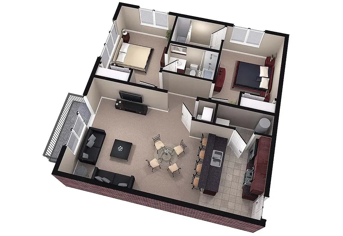 Brookside Downtown, Columbia – Room in a 2 Bedroom 2 Bathroom | Solano