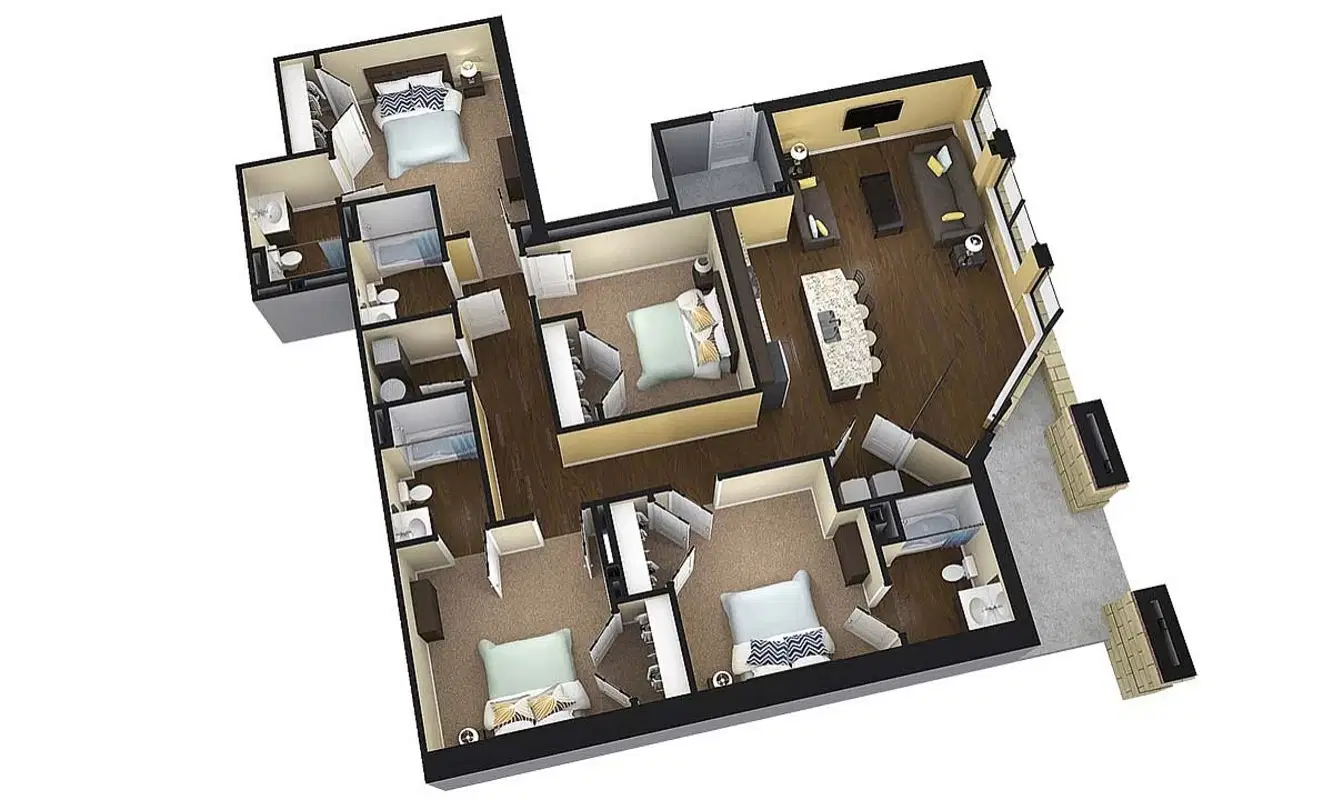 Brookside Downtown, Columbia – Room in a 4 Bedroom 4 Bathroom | Cambroda One