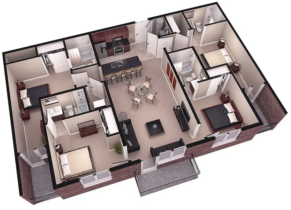 Brookside Downtown, Columbia – Room in a 4 Bedroom 4 Bathroom | Nocona One