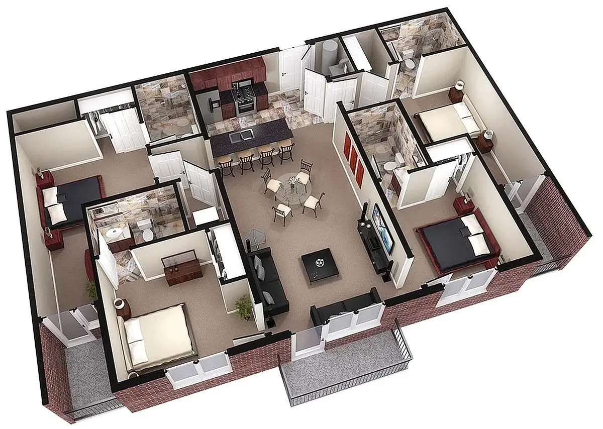Brookside Downtown, Columbia – Room in a 4 Bedroom 4 Bathroom | Nocona Ultimate