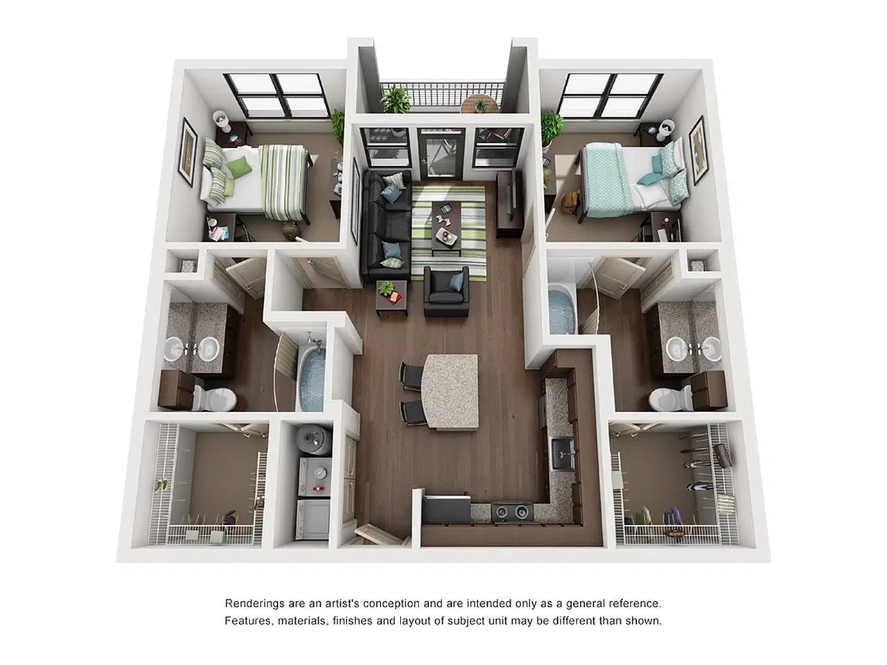 The Domain At Columbia, Columbia – Room in a 2 Bedroom 2 Bathroom | B2