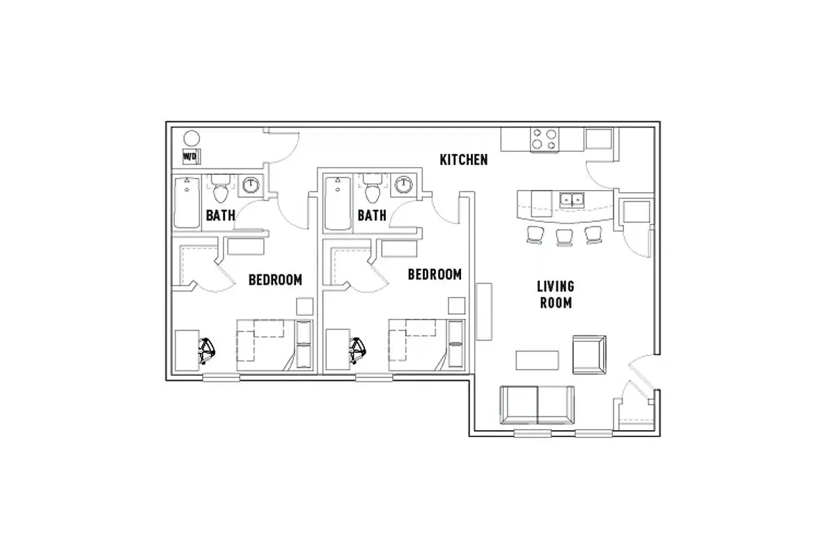 Latitude Lexington, Lexington – 524: 2 Bed - 2 Bath