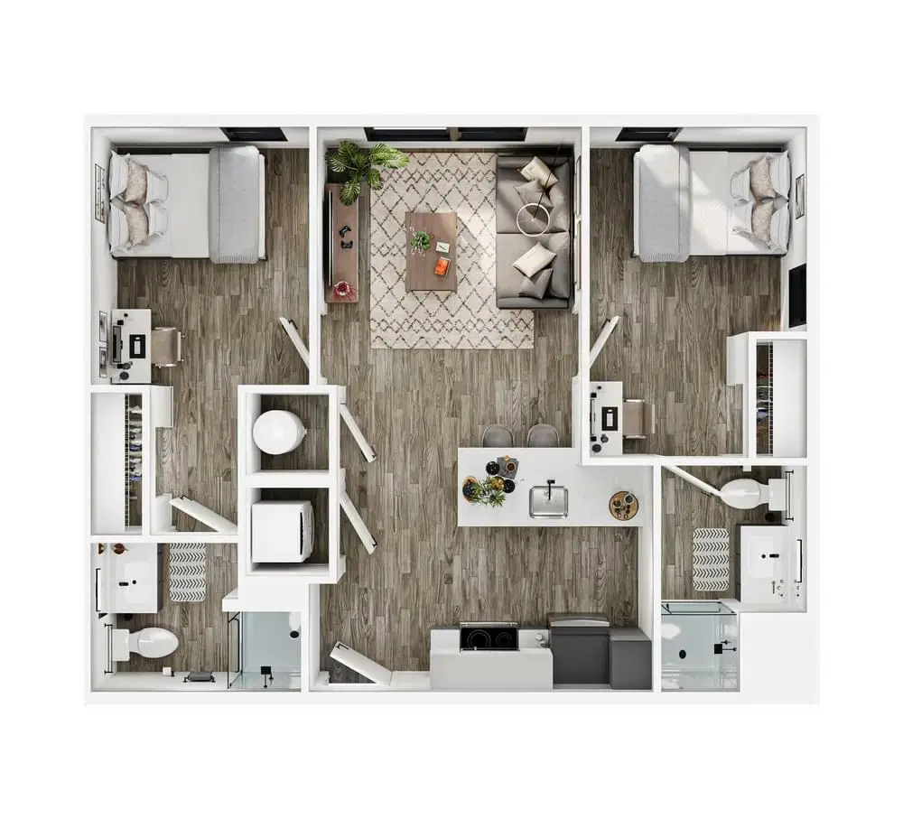 Verve St. Louis, St. Louis – Room in 2 Bed 2 Bath - B1