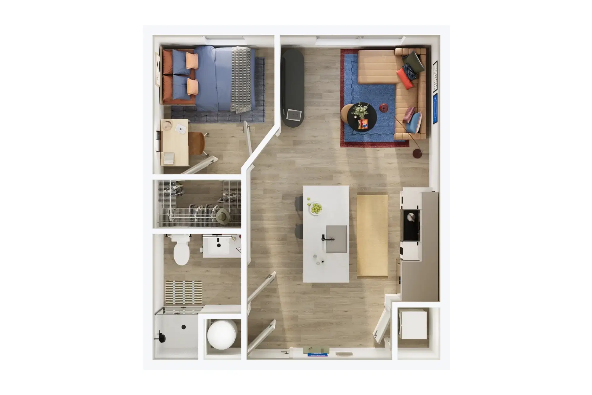 Local on Delmar, St. Louis – 1 Bedroom 1 Bathroom | B1