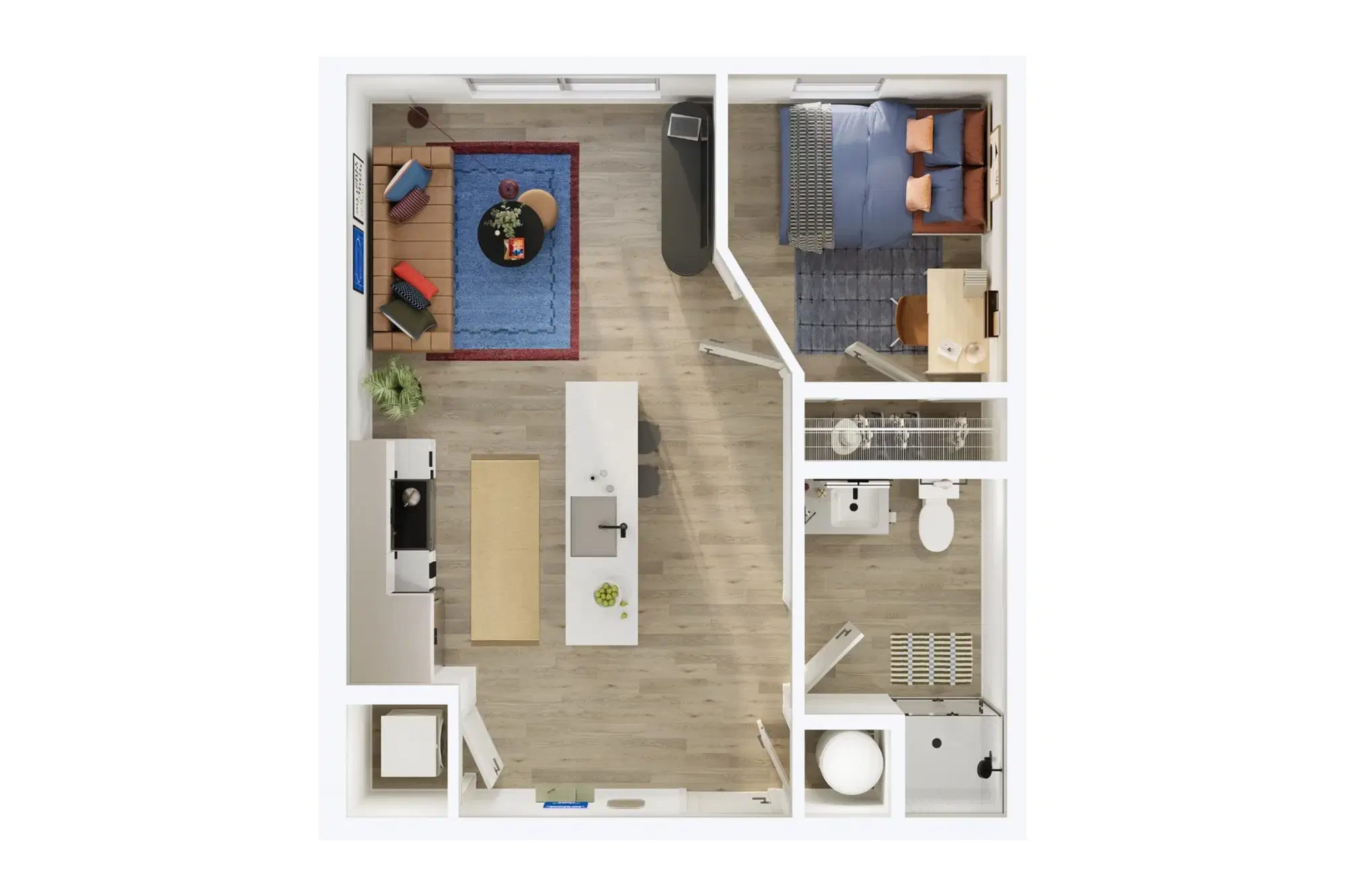 Local on Delmar, St. Louis – 1 Bedroom 1 Bathroom | B1 Type A