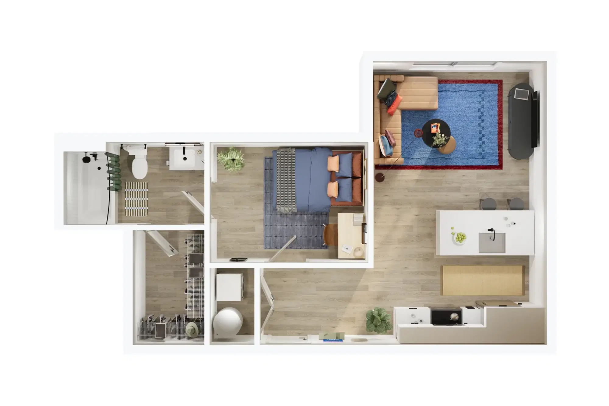 Local on Delmar, St. Louis – 1 Bedroom 1 Bathroom | B2