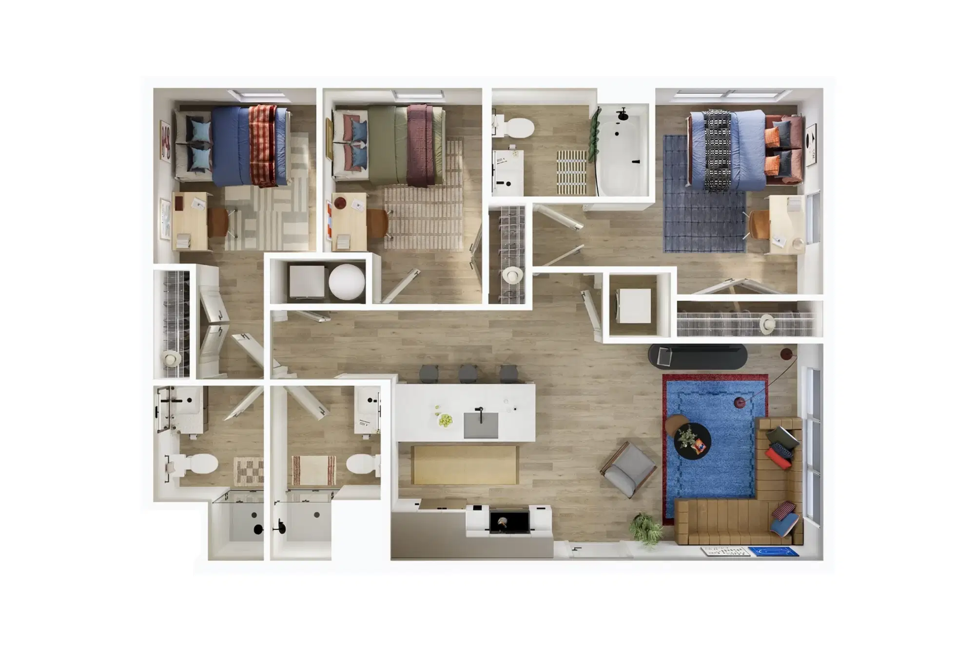 Local on Delmar, St. Louis – Room in 3 Bedroom 3 Bathroom | D3