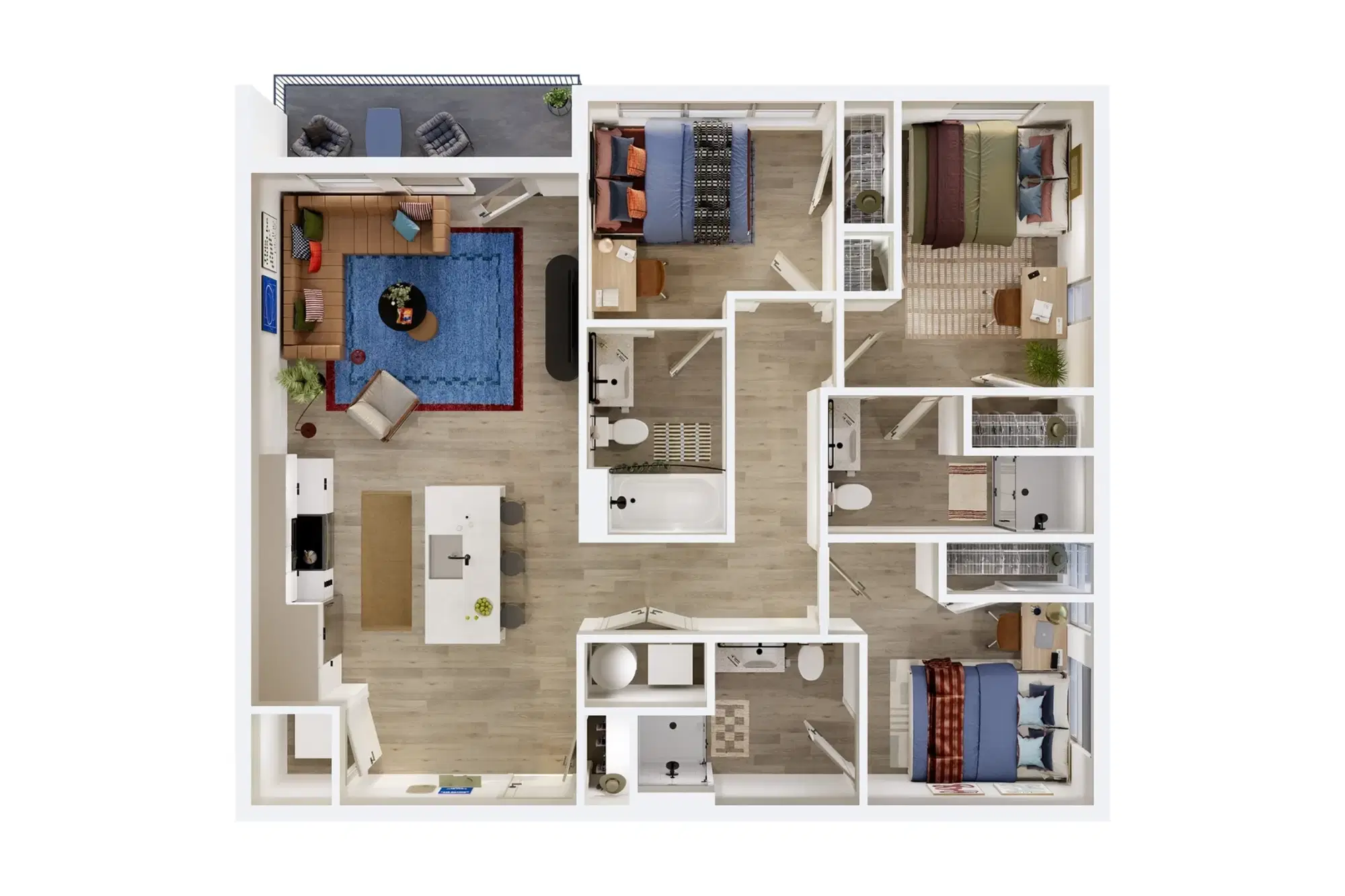 Local on Delmar, St. Louis – Room in 3 Bedroom 3 Bathroom | D4 Alt