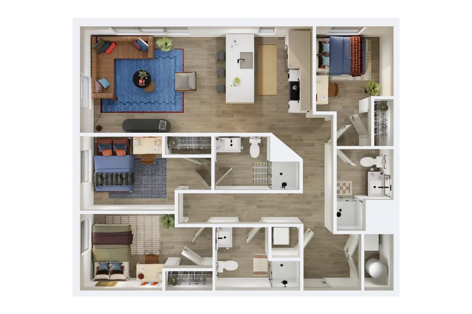 Local on Delmar, St. Louis – Room in 3 Bedroom 3 Bathroom | D6