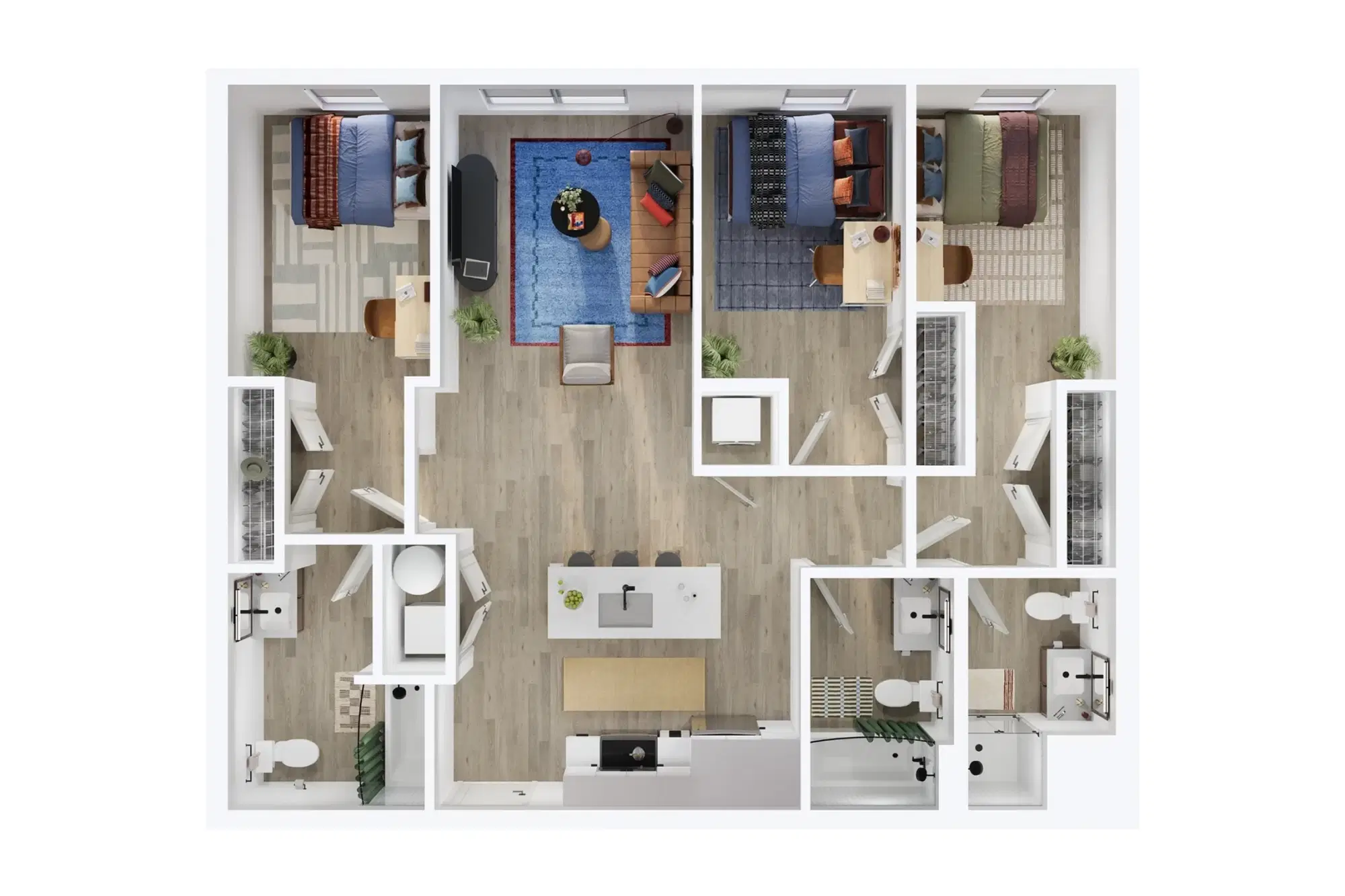 Local on Delmar, St. Louis – Room in 3 Bedroom 3 Bathroom | D7 Alt