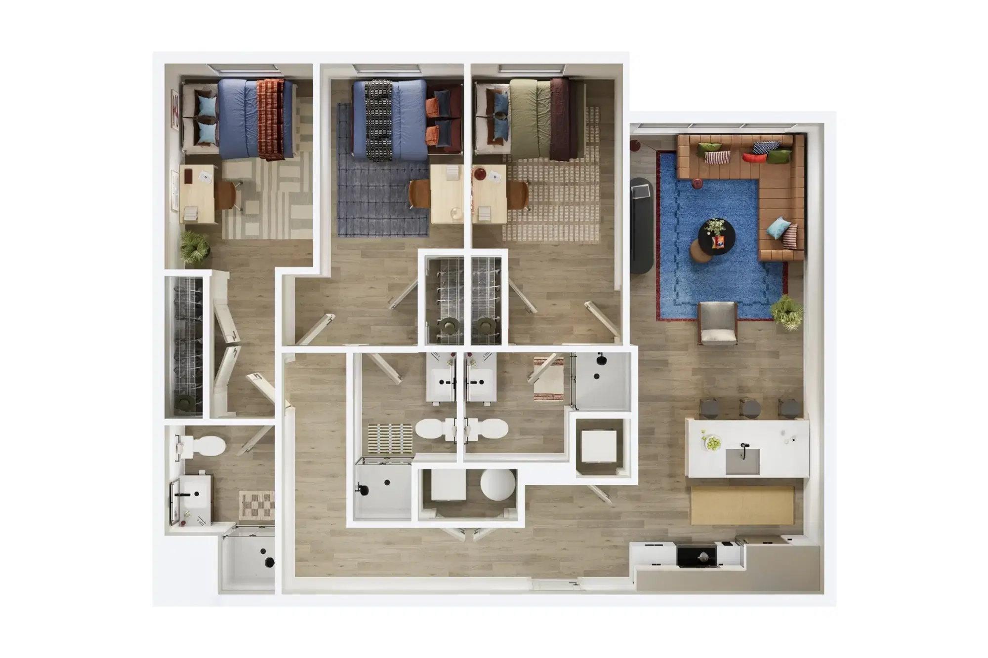 Local on Delmar, St. Louis – Room in 3 Bedroom 3 Bathroom | D8