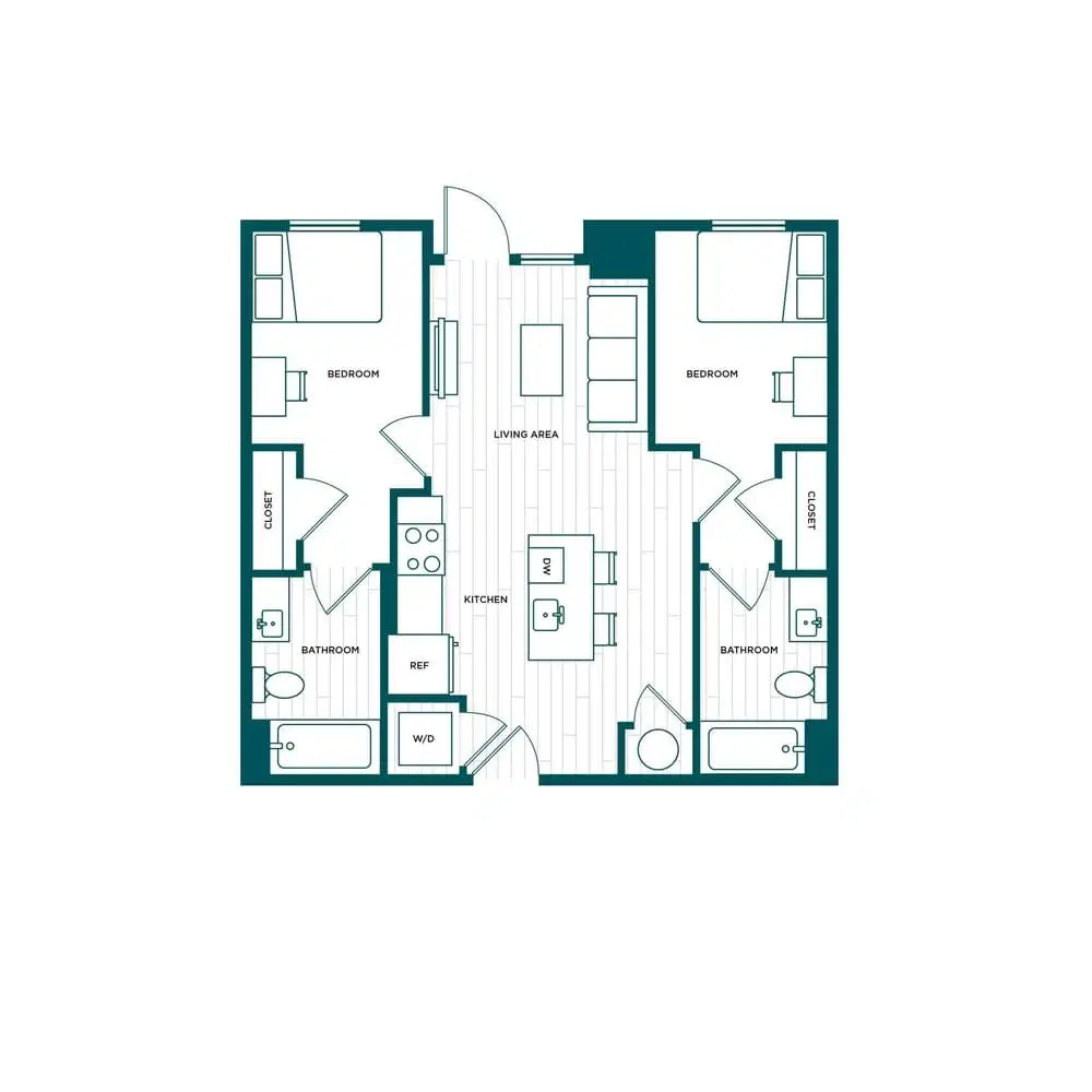 Verve Boise, Boise – Room in a 2 Bed 2 Bath - B3