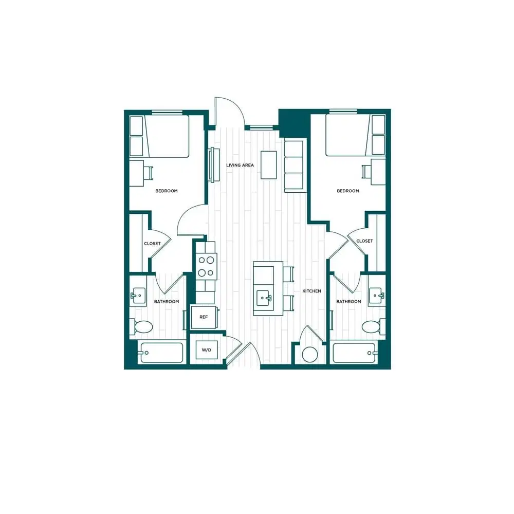 Verve Boise, Boise – Room in a 2 Bed 2 Bath - B3.1