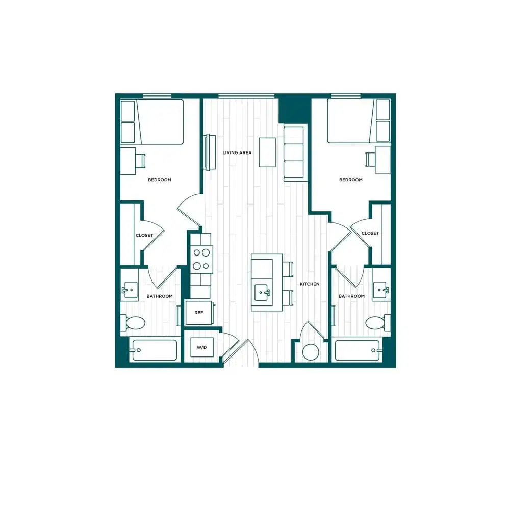 Verve Boise, Boise – Room in a 2 Bed 2 Bath - B3.3