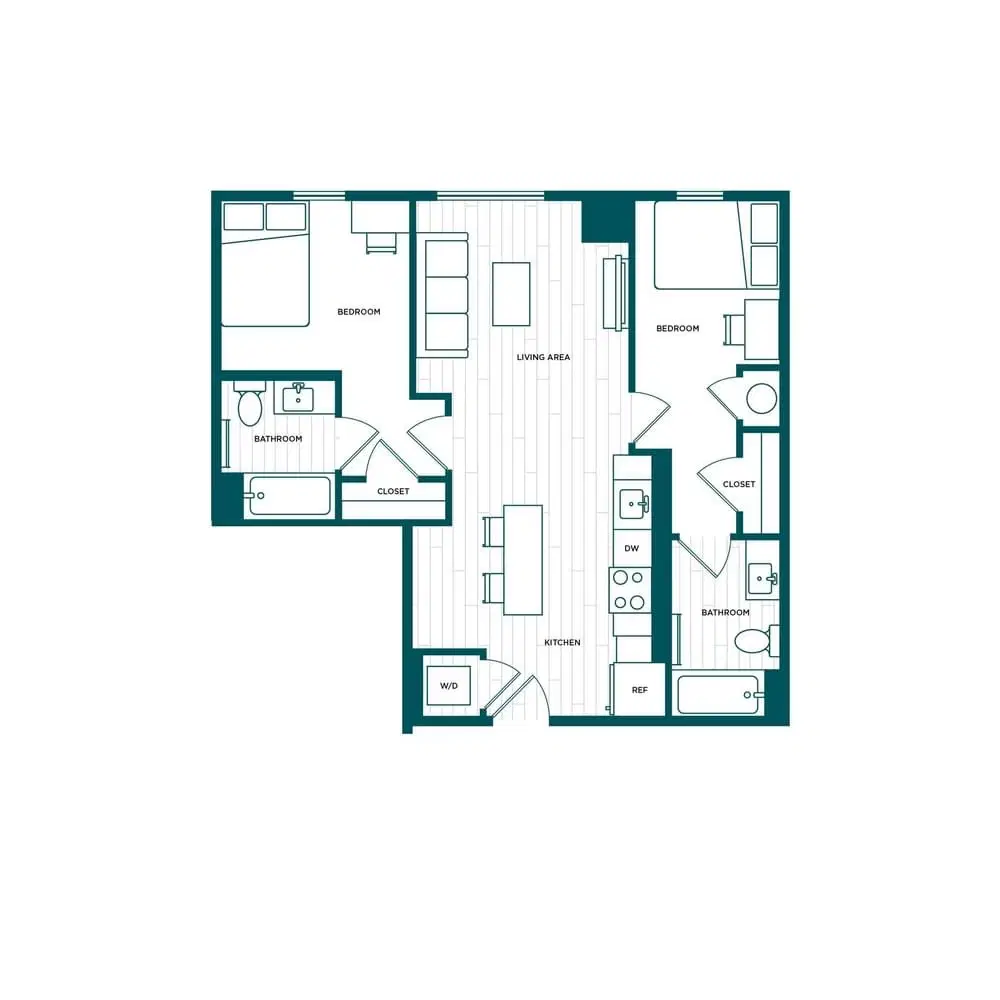 Verve Boise, Boise – Room in a 2 Bed 2 Bath - B1