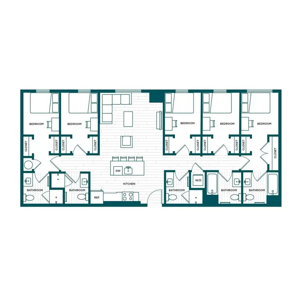 Verve Boise, Boise – Room in a 5 Bed 5 Bath - E4