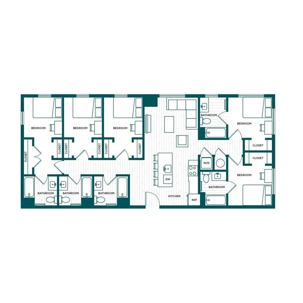 Verve Boise, Boise – Room in a 5 Bed 5 Bath - E2