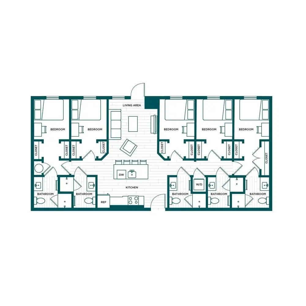 Verve Boise, Boise – Room in a 5 Bed 5 Bath - E1