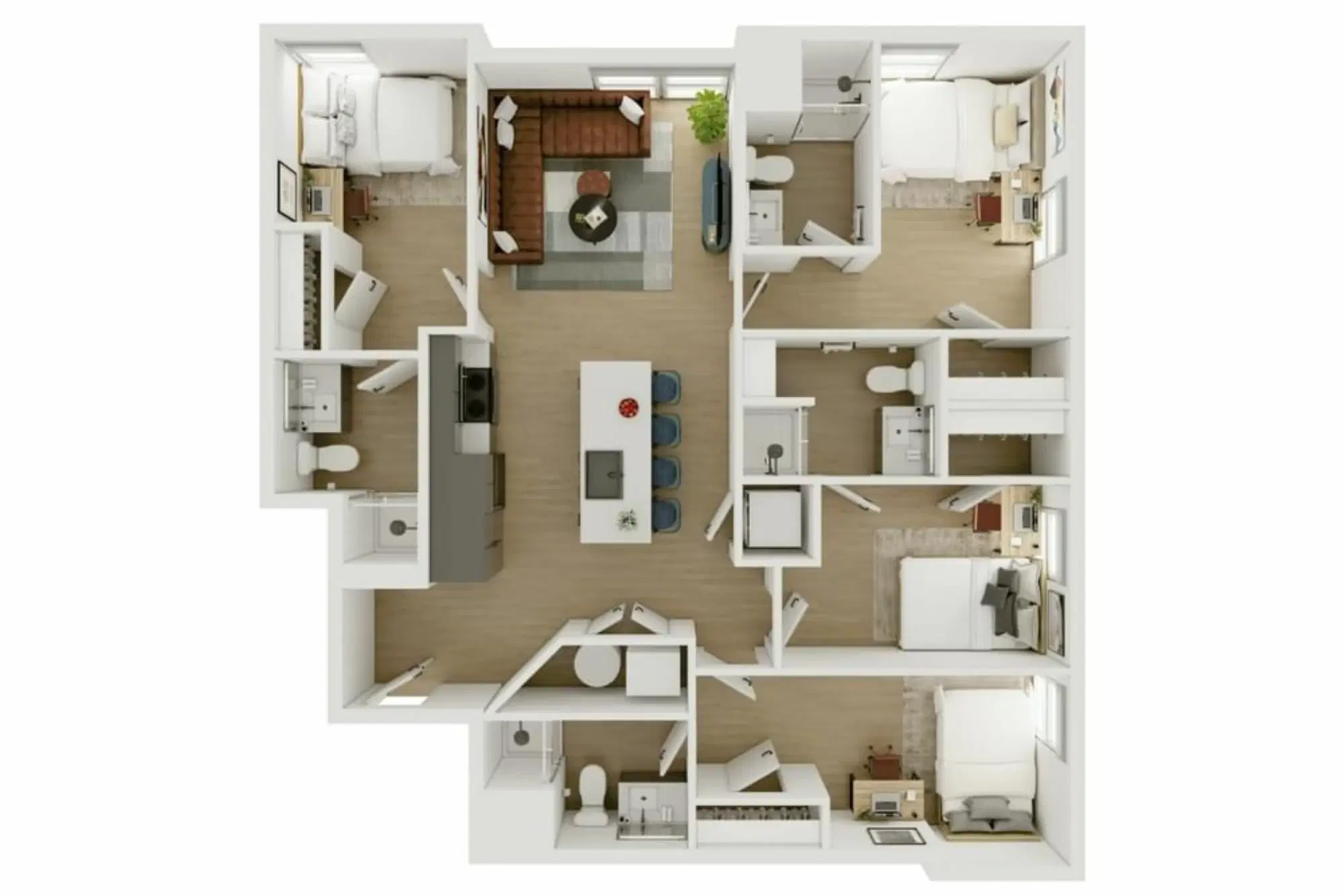 Ever West Lafayette, West Lafayette – Room in a 4 Bed 4 Bath - D7