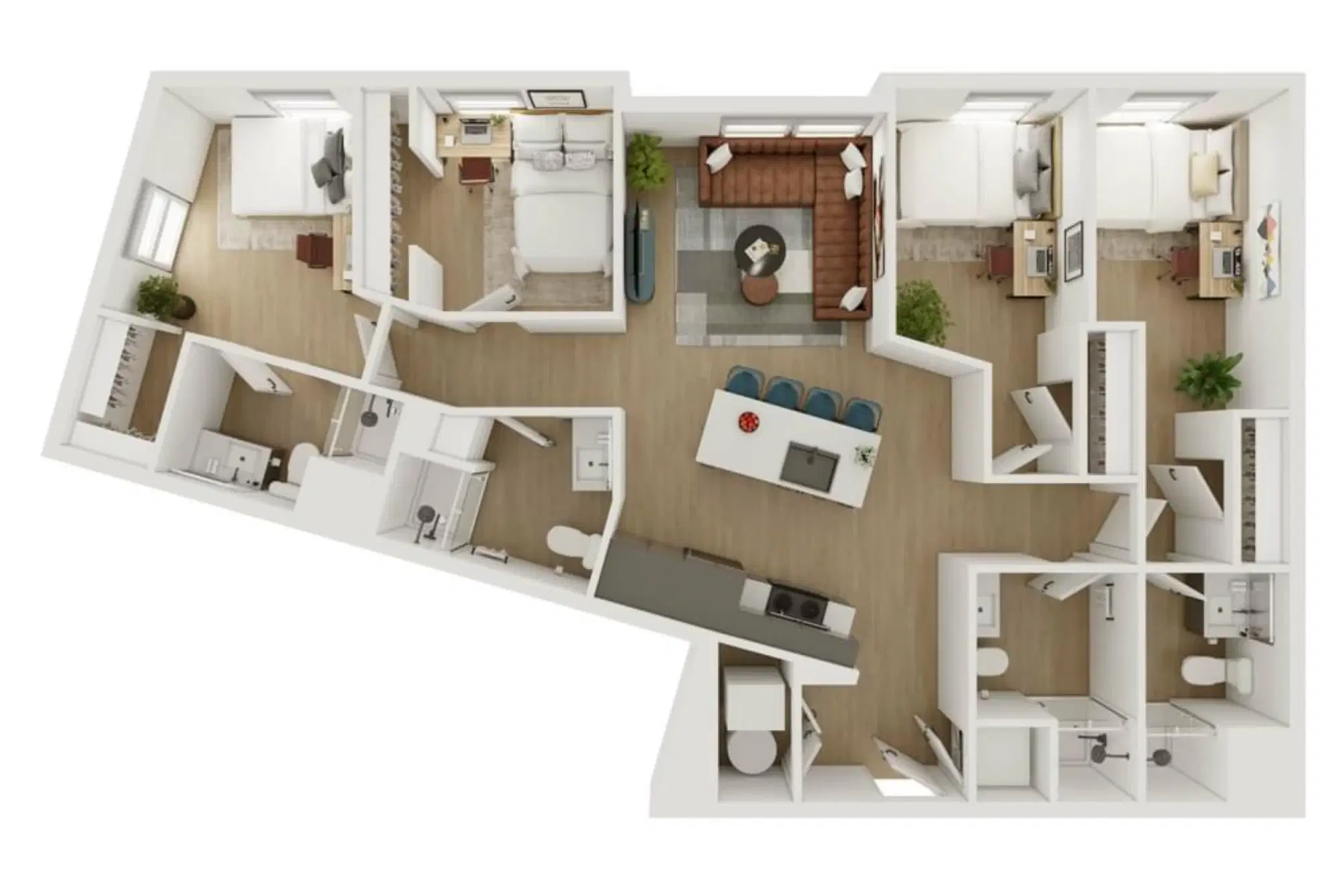 Ever West Lafayette, West Lafayette – Room in a 4 Bed 4 Bath - D9