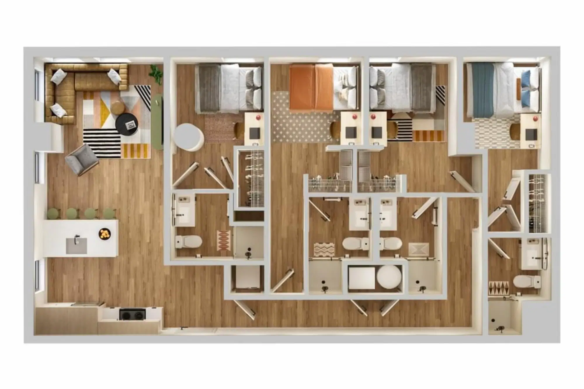 Verve Tempe, Tempe – Room in a 4 Bed 4 Bath - E12