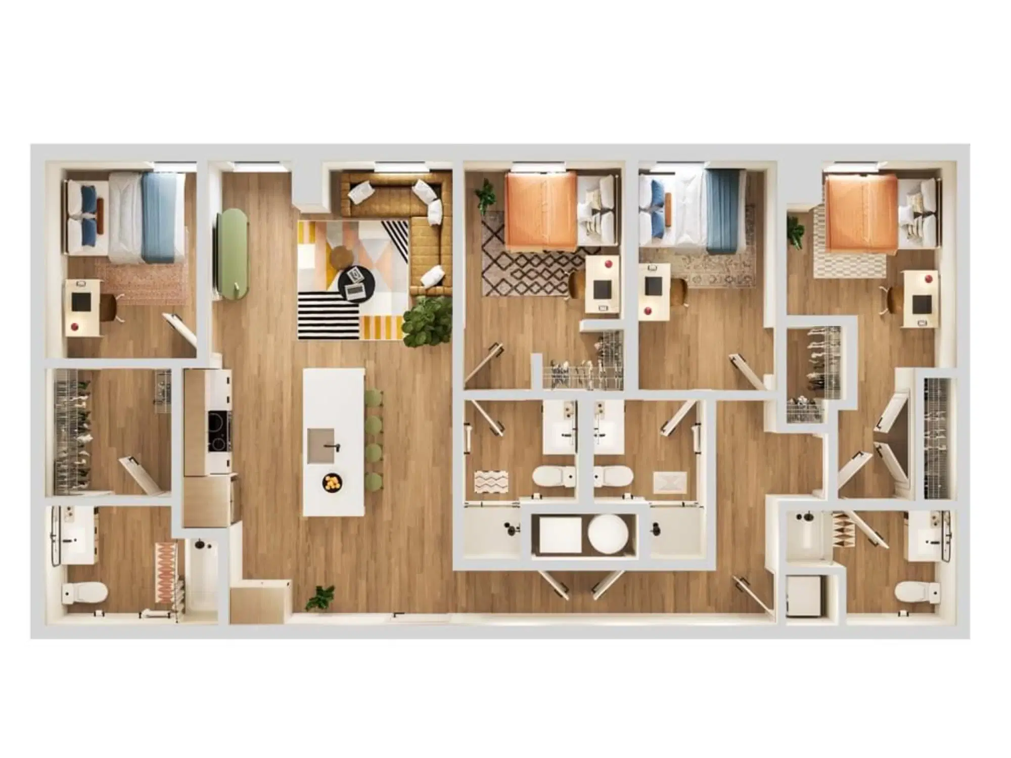 Verve Tempe, Tempe – Room in a 4 Bed 4 Bath - E2.1 A