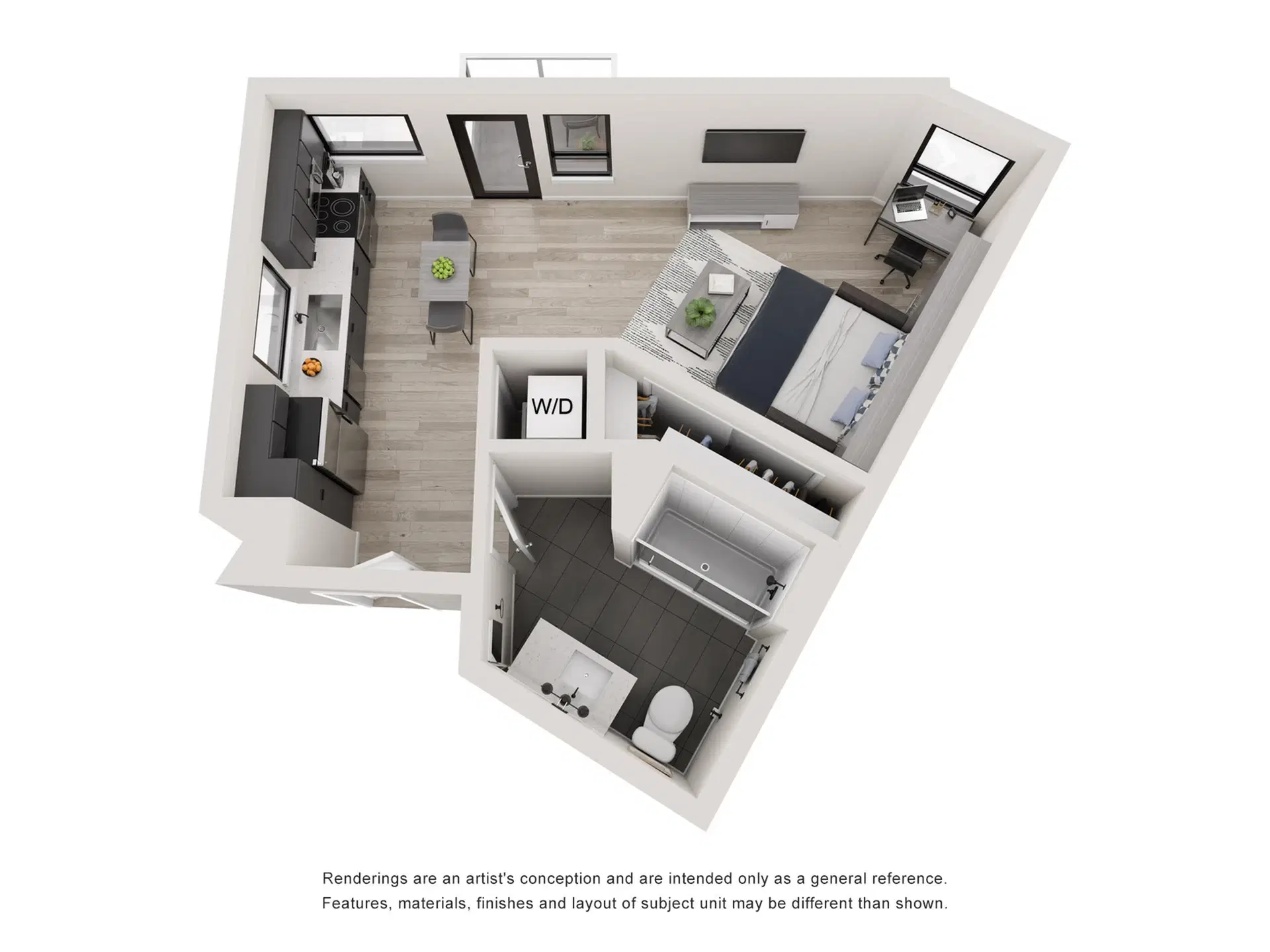 Tessera, Los Angeles – Room in A 1 Bedroom 1 Bathroom | S1
