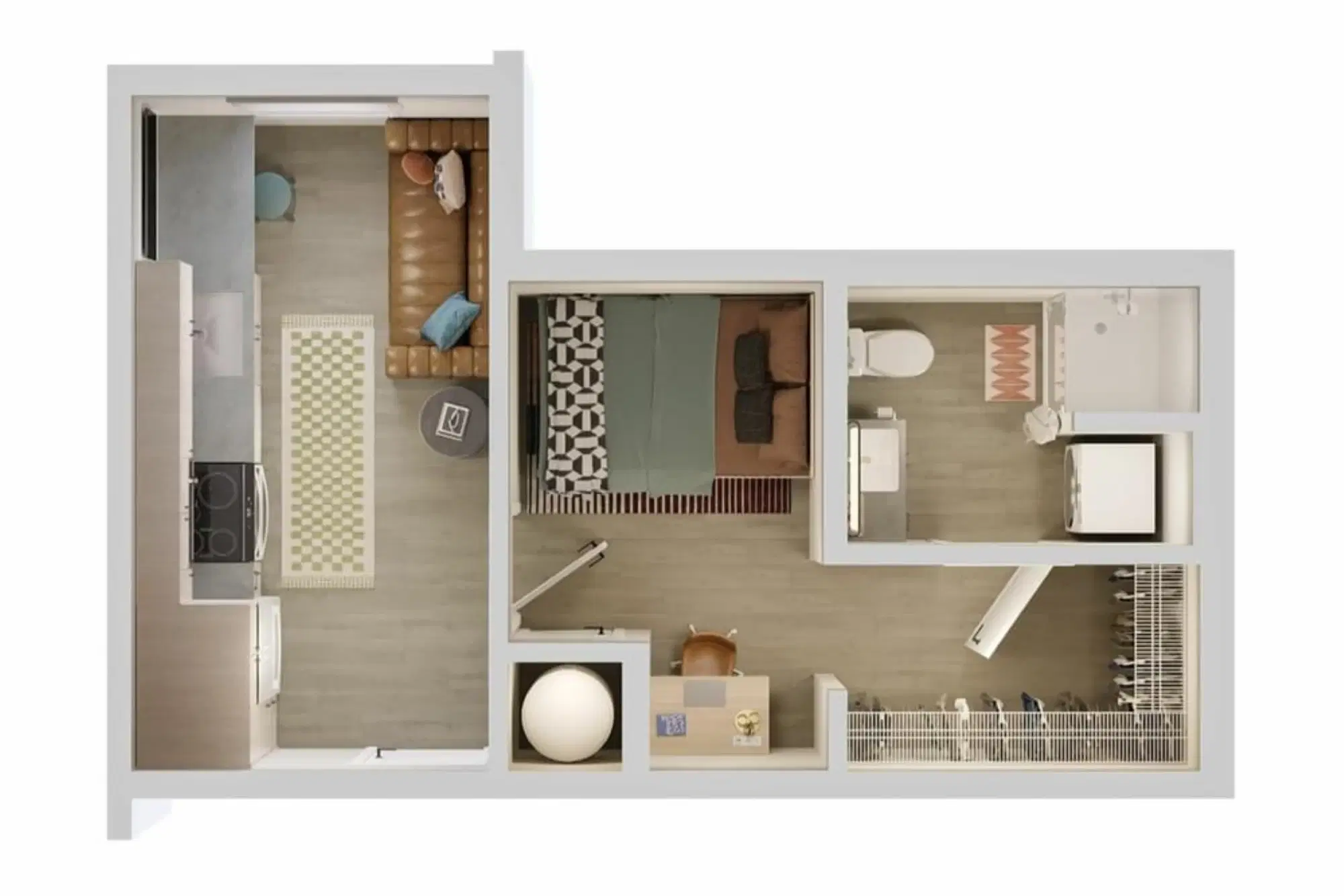 VERVE Orlando, Orlando – 1BR/1BA - A1