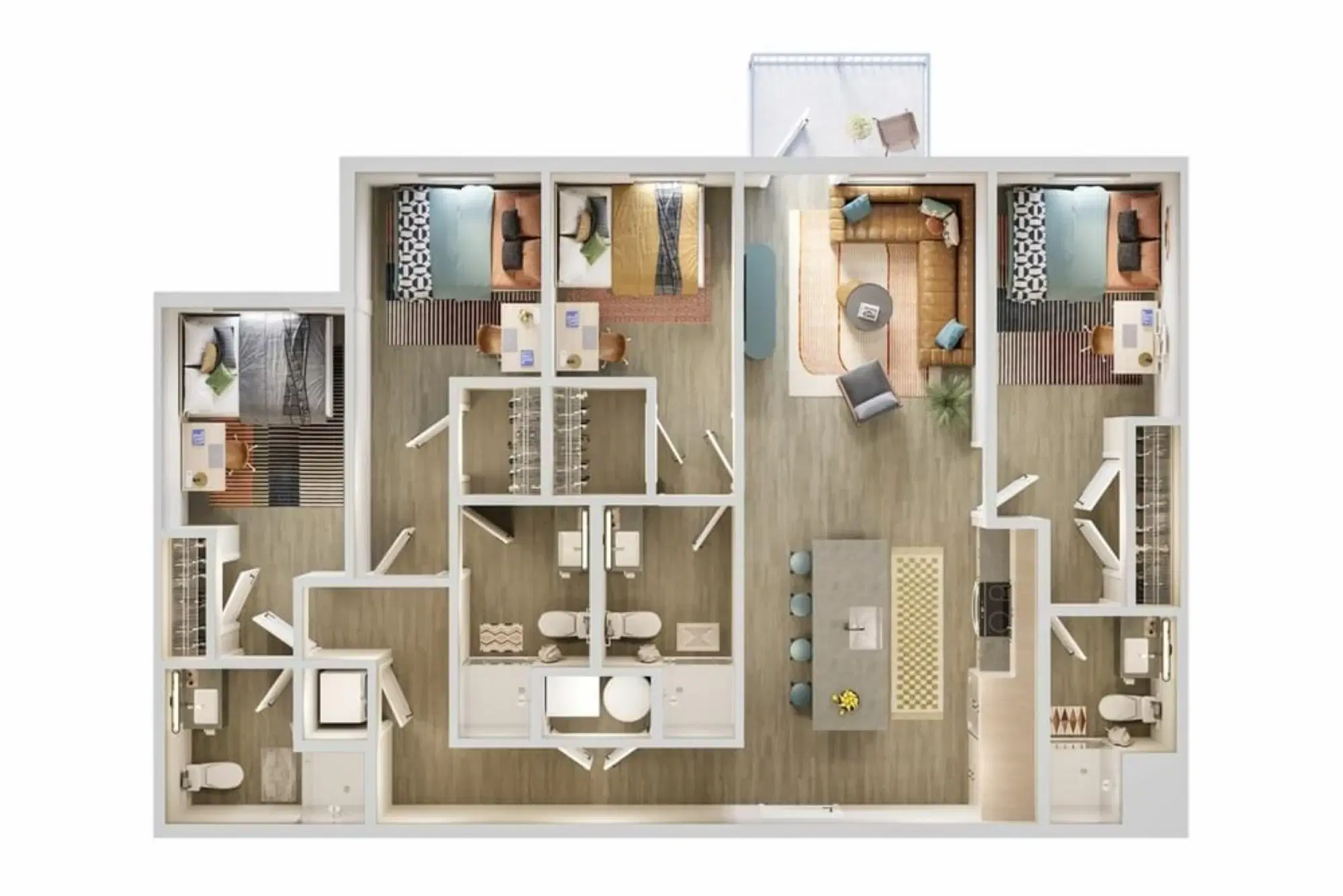 VERVE Orlando, Orlando – Room in a 4 Bed 4 Bath - D2
