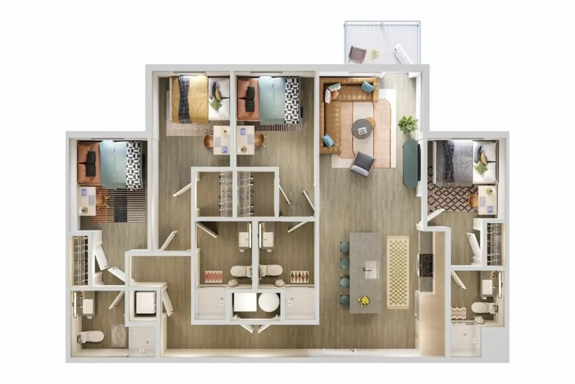 VERVE Orlando, Orlando – Room in a 4 Bed 4 Bath - D3