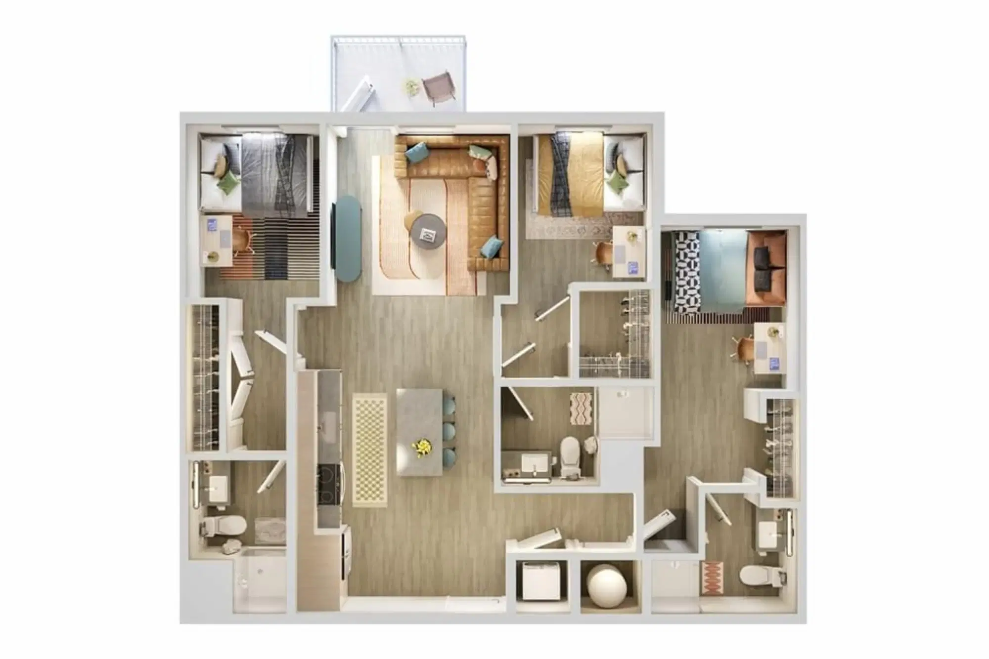 VERVE Orlando, Orlando – Room in a 3 Bed 3 Bath - C1