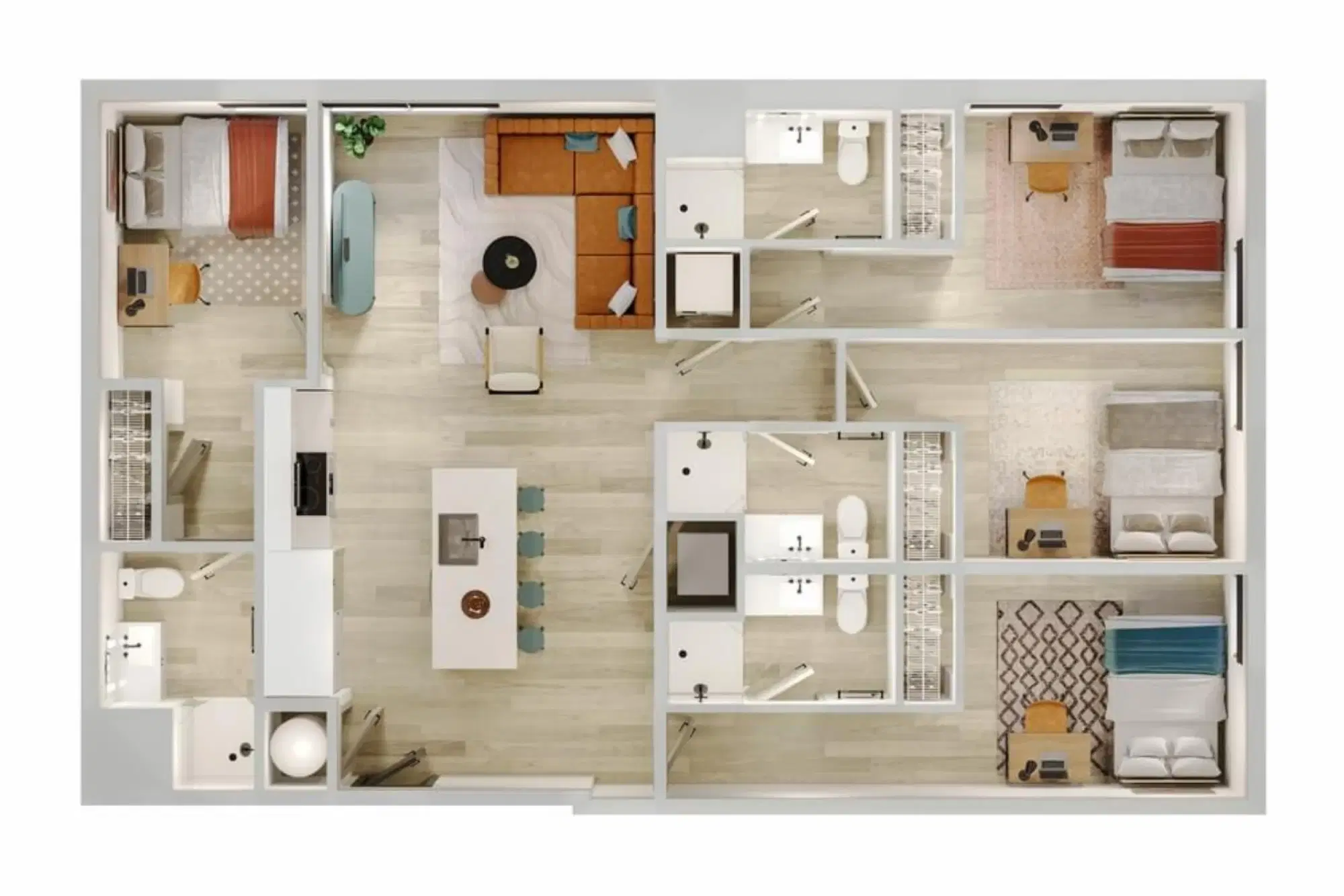 Verve Ann Arbor, Ann Arbor – Room in 4 Bed 4 Bath | 4BR - 02