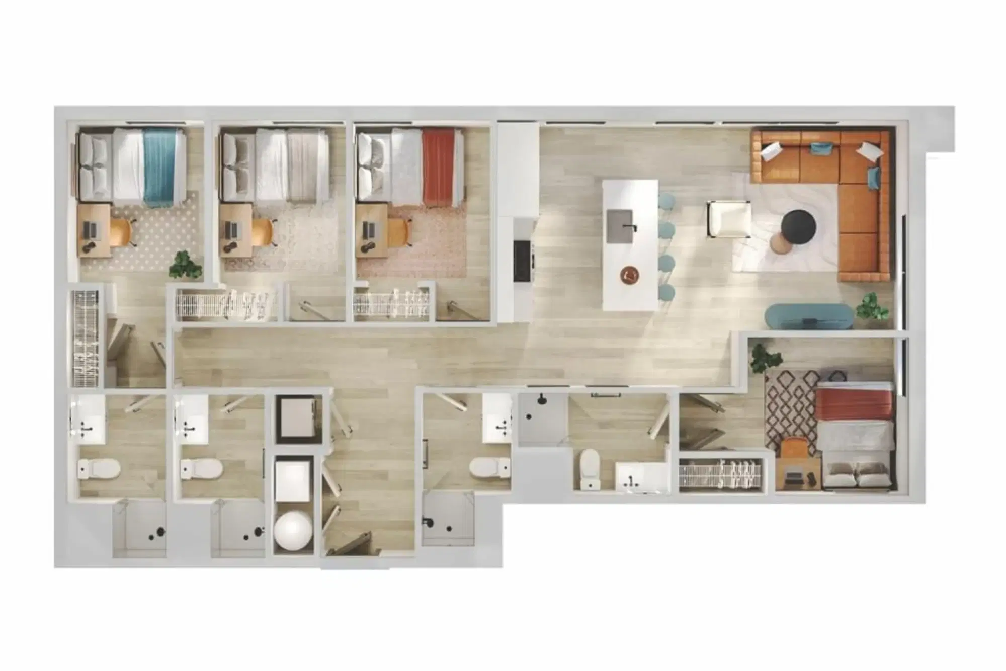 Verve Ann Arbor, Ann Arbor – Room in 4 Bed 4 Bath | 4BR - 04