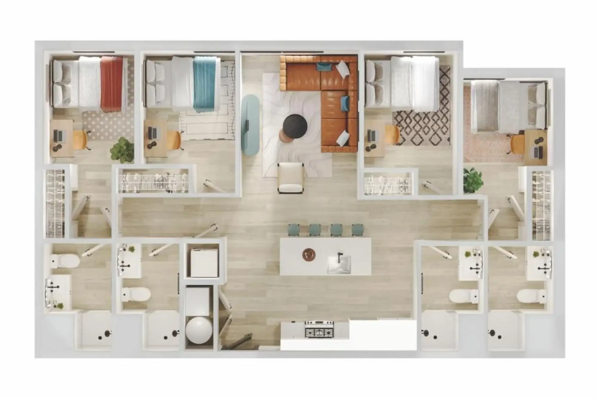 Verve Ann Arbor, Ann Arbor – Room in 4 Bed 4 Bath | 4BR - 09
