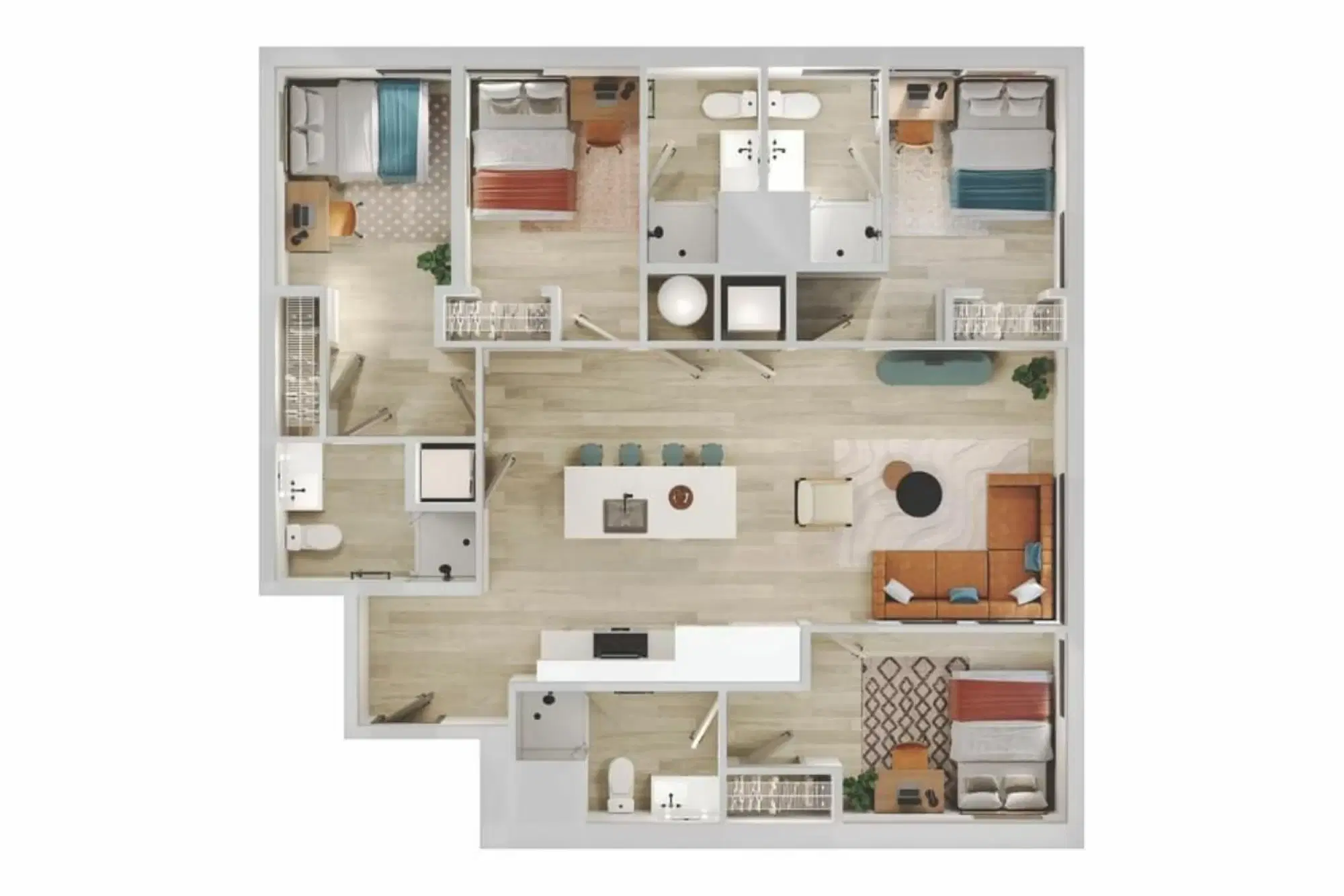 Verve Ann Arbor, Ann Arbor – Room in 4 Bed 4 Bath | 4BR - 03