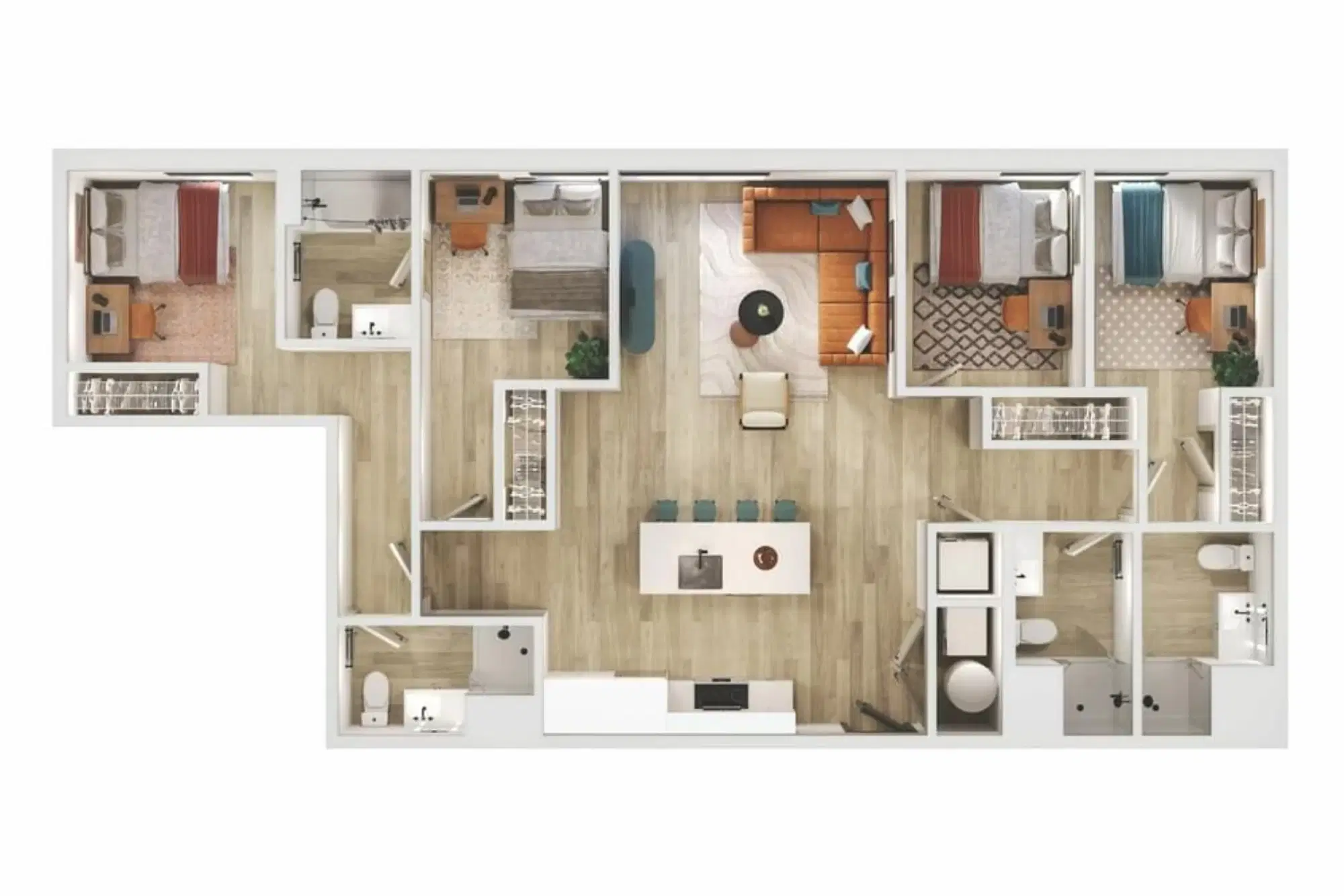Verve Ann Arbor, Ann Arbor – Room in 4 Bed 4 Bath | 4BR - 06