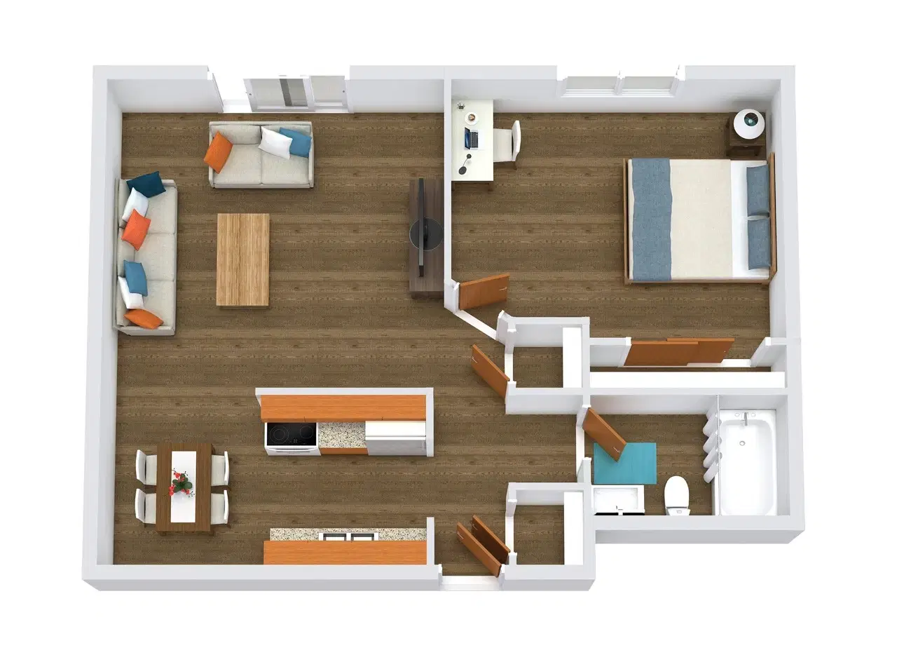 Element on Main, Urbana – 1 Bed 1 Bath