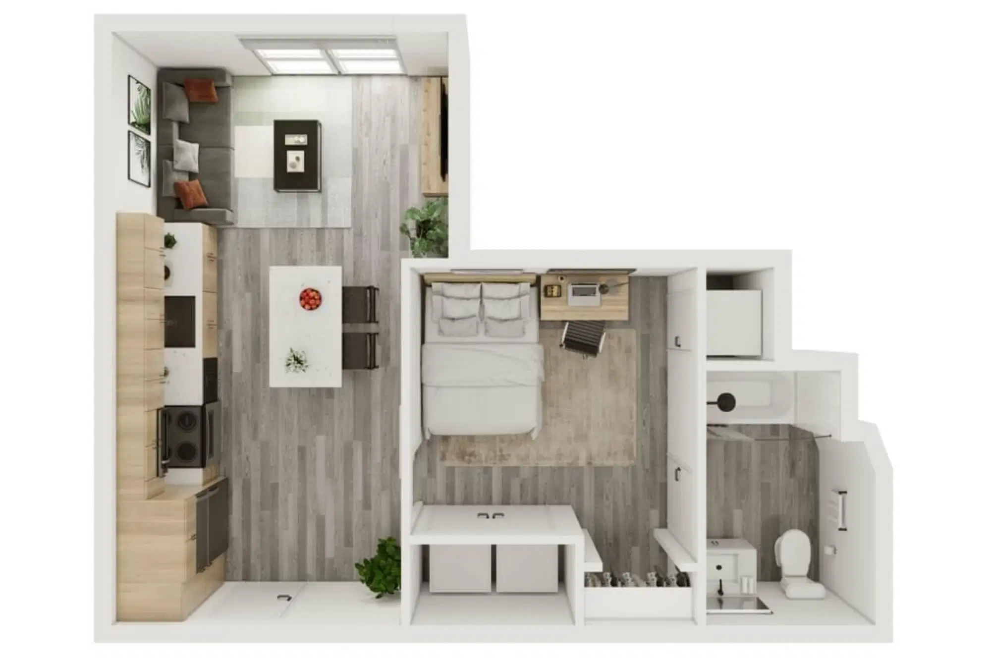 Verve West Lafayette, West Lafayette – 1 Bedroom 1 Bathroom | 1BD/1BA – A2