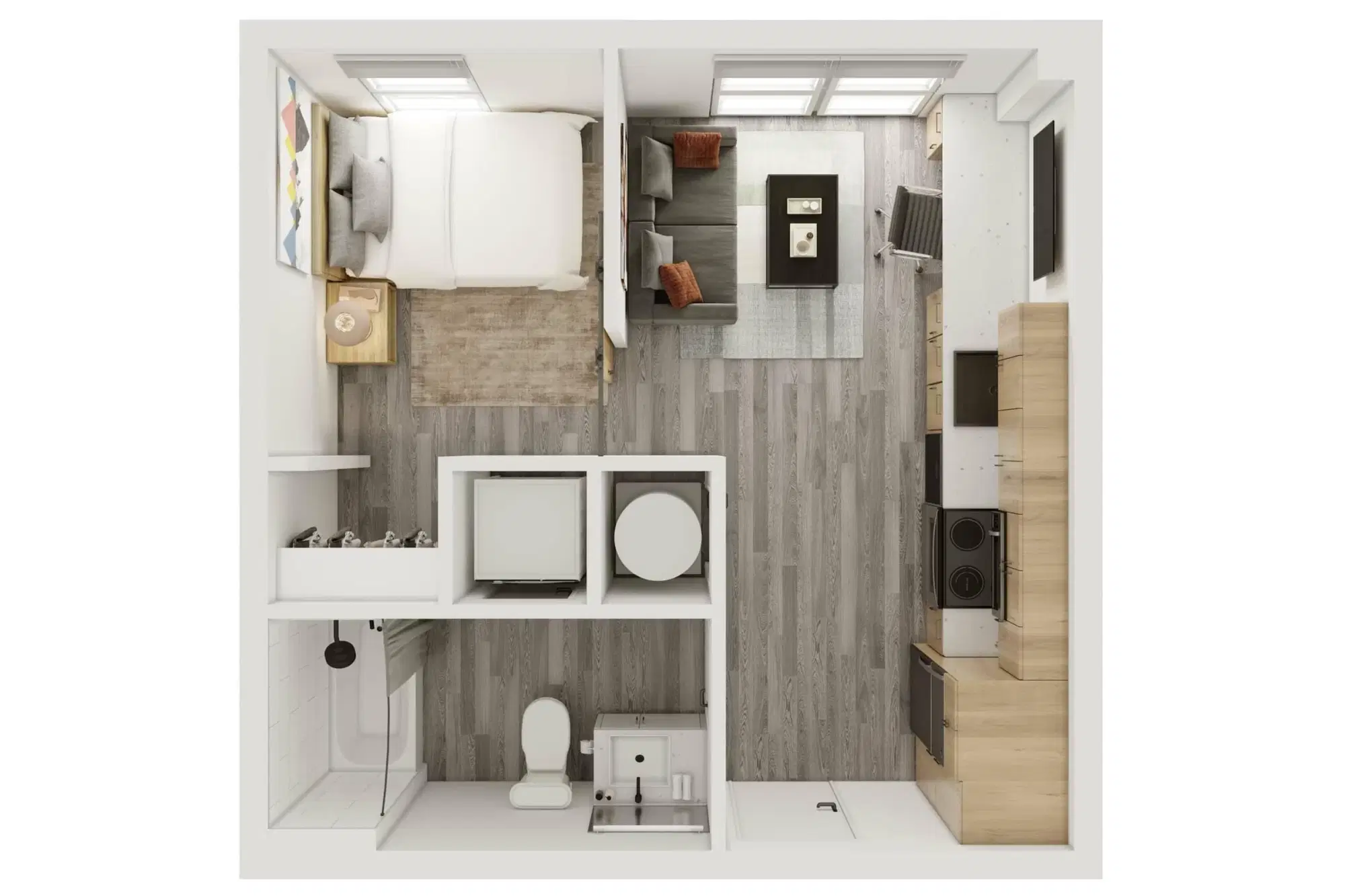 Verve West Lafayette, West Lafayette – 1 Bedroom 1 Bathroom | 1BD/1BA – A1