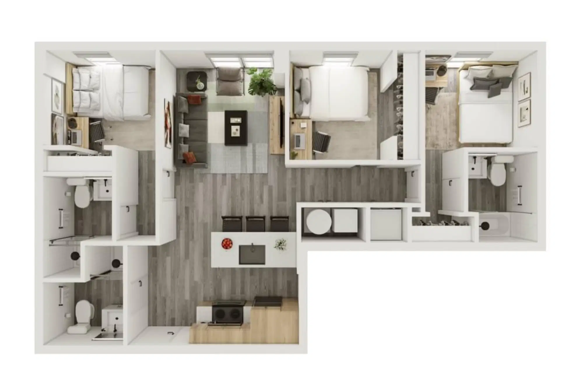 Verve West Lafayette, West Lafayette – 3 Bedroom 3 Bathroom | 3BD/3BA – C2