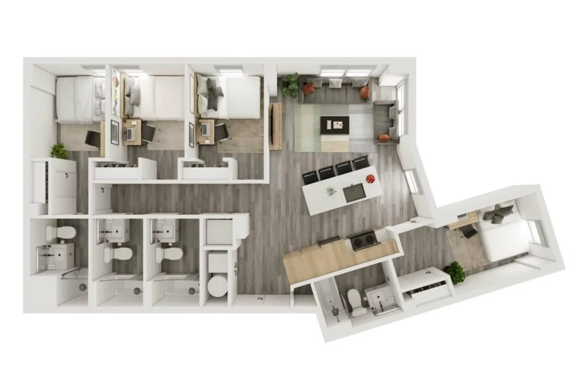 Verve West Lafayette, West Lafayette – 4 Bedroom 4 Bathroom | 4BD/4BA – D3