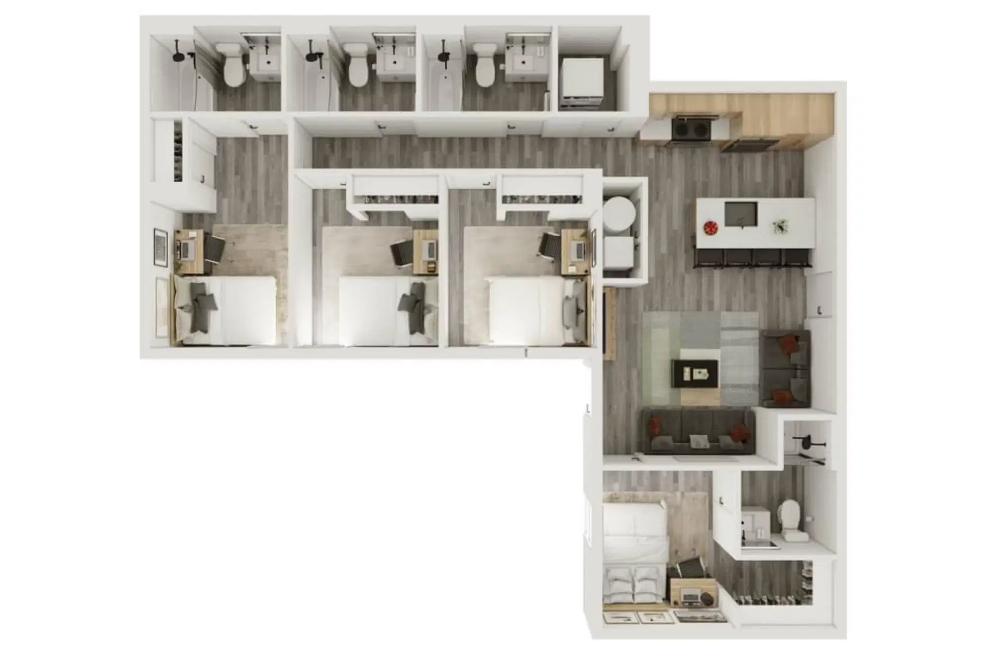 Verve West Lafayette, West Lafayette – 4 Bedroom 4 Bathroom | 4BD/4BA – D8
