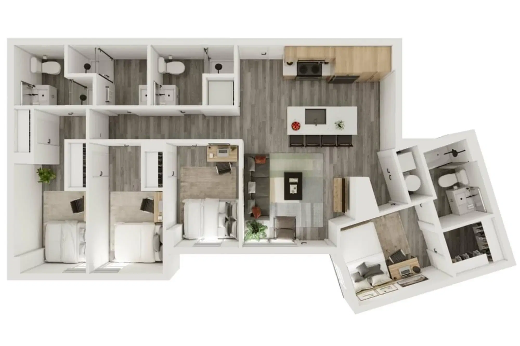 Verve West Lafayette, West Lafayette – 4 Bedroom 4 Bathroom | 4BD/4BA – D4