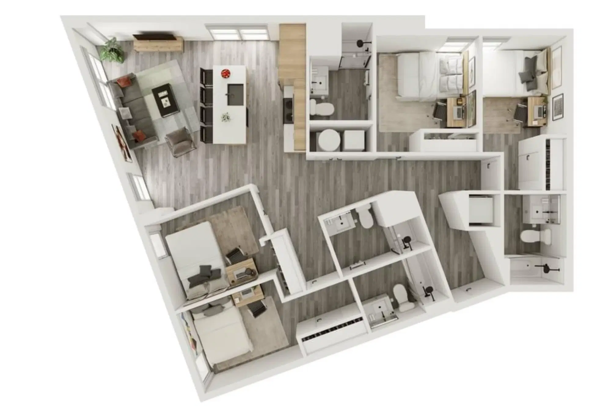 Verve West Lafayette, West Lafayette – 4 Bedroom 4 Bathroom | 4BD/4BA – D7