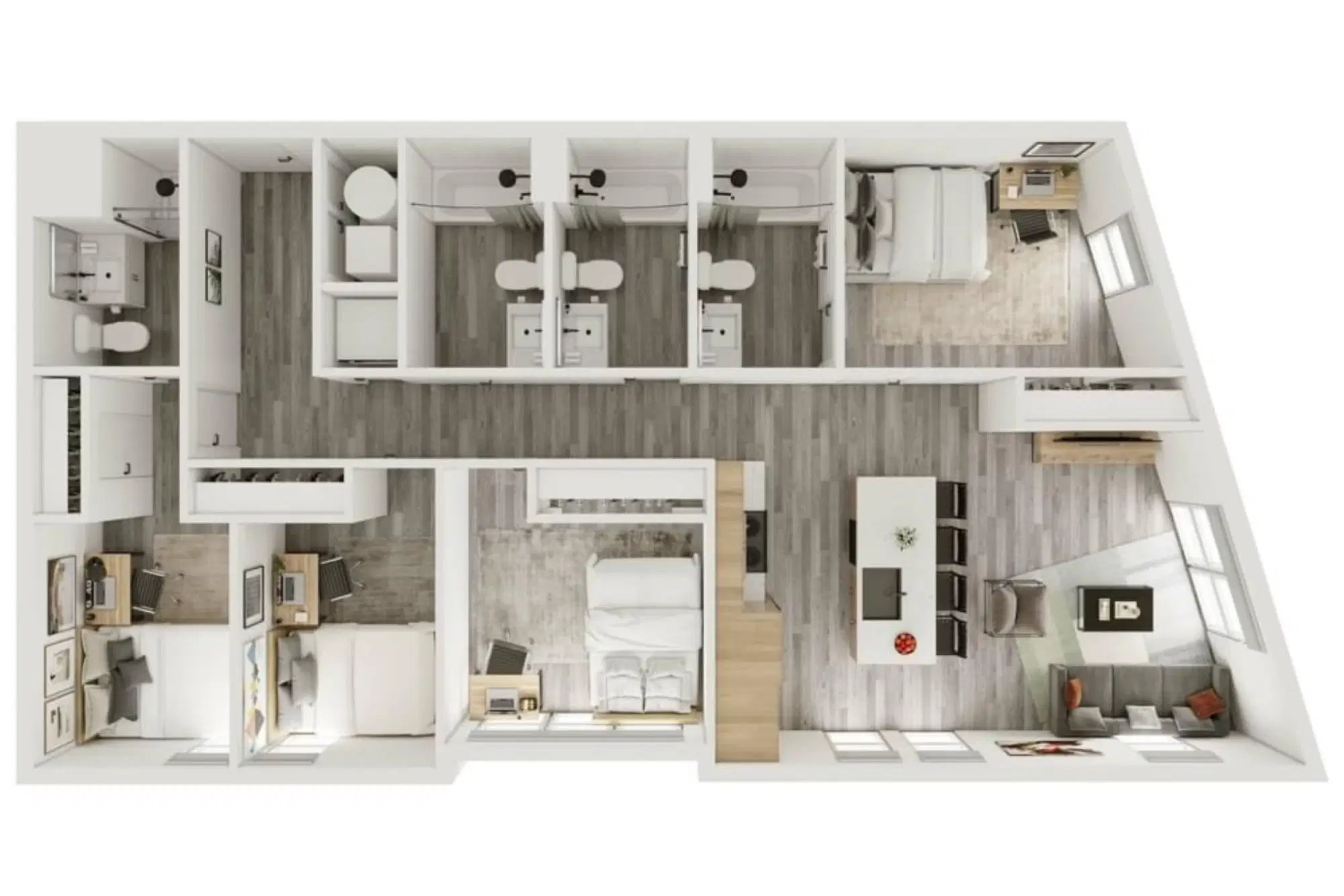 Verve West Lafayette, West Lafayette – 4 Bedroom 4 Bathroom | 4BD/4BA – D12