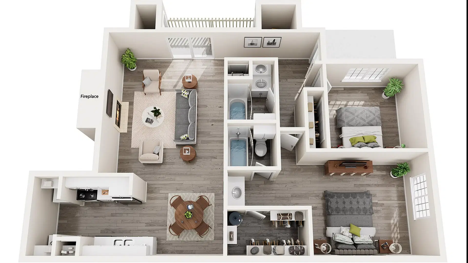 Barton's Mill, Austin – 2 Beds 2 Baths
