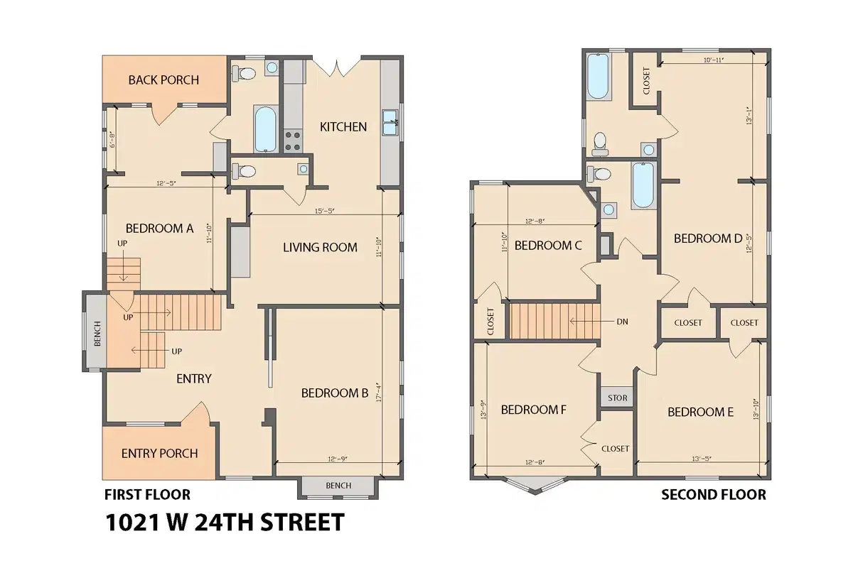 1021 W 24th St, Los Angeles – 6 Bedroom 3 Bathroom Apartment
