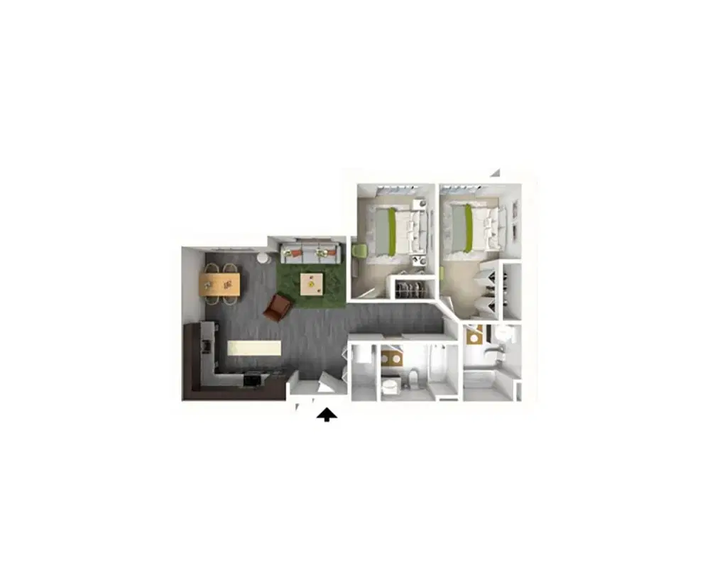 Stonefire Berkeley, Berkeley – Room in 2 Bedroom 2 Bathroom | C2