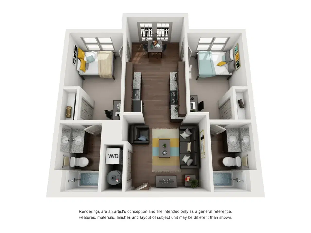 Luxe on West Call, Tallahassee – 2 Bedroom 2 Bathroom